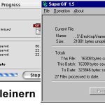 SuperGIF – Dateigröße von animierten Gifs verkleinern