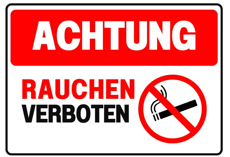 Rauchen verboten Schild