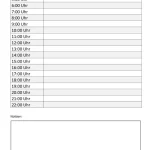 Tagesplan Vorlage zum Ausdrucken (Excel, Word & PDF)