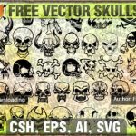 Totenkopf Vector Cliparts und Icons – Download kostenlos